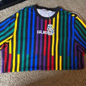 GUESS X J BALVIN OVERSIZED STRIPED SHIRT